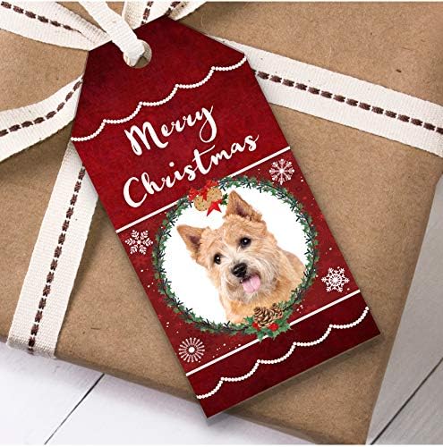 נוריץ ' טרייר כלב חג המולד מתנה תגיות