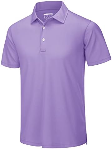 גברים של קיץ פולו חולצה קצר שרוול מזדמן חיצוני גולף טניס פולו מוצק מהיר יבש 3 כפתורי חולצות
