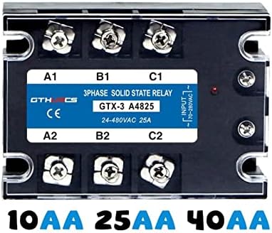 DXSE 3-SSR AC-AC 10A 25A 40A 60A 80A 100A 120A 200A מודול ממסר ממסר מצב מוצק תלת פאזי 70-280V בקרת AC 24-480V AC 10AA 25AA 40AA