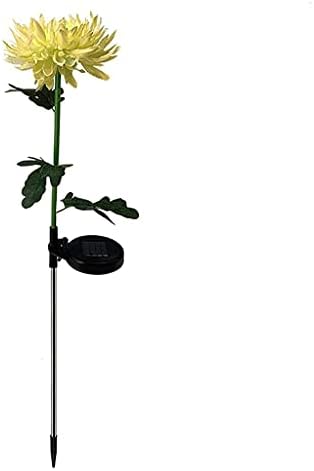 SJYDQ קל חיצוני חיצוני שושן חרצית חרצית פרחים מנורת פרחים למנורת נתיב חצר דרך נוף דקורטיבי מנורת פרחי גינה