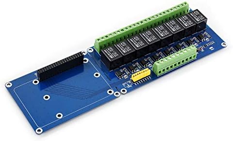 לוח הרחבה של Raspberry Pi ממסרי 8 ערוצים עומסים עד 5A 250V AC או 5A 30V DC SPDT-NO NC טופס מגע 6mA לכל ערוץ תומך ב- Jetson Nano