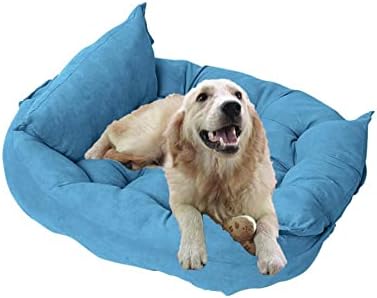 סגנון מיטת DoD מתקפל רב -פונקציונלי 1 - שמיכות כלבים לכלבים גדולים - פליס חם רחיץ מיטת כרית כרית רכה ביתי ציוד חיות מחמד