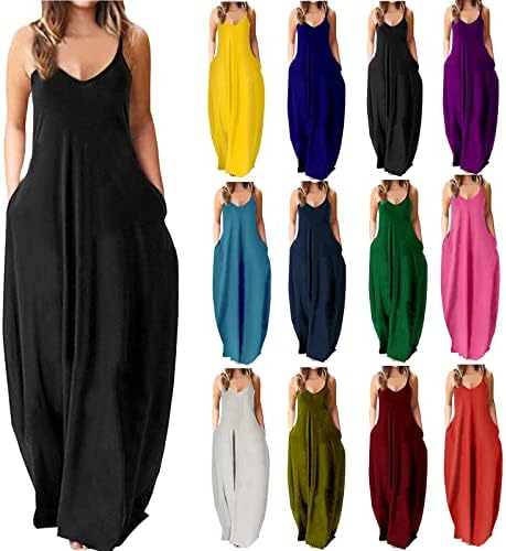 זסון נשים מקסי שמלות מקרית חולצת טי ארוך שמלות עם כיסים מוצק צבע קצר שרוול חוף שמלה בתוספת גודל קיץ שמלה
