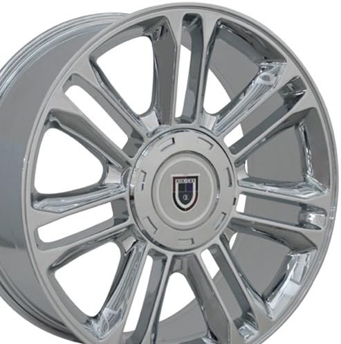 OE Wheels LLC 22 אינץ 'חישוקים בכושר לפני 2019 סילברדו סיירה לפני 2011 טאהו פרברי יוקון אסקאלדה CA83 22x9 גלגלי כרום
