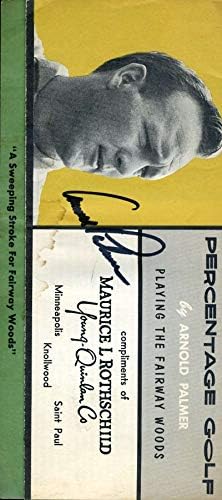 ארנולד פאלמר ג ' יי. אס. איי. ק. א. יד חתומה על חתימת החוברת של 1960